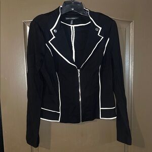 White House black market  Black blazer  with White Trim